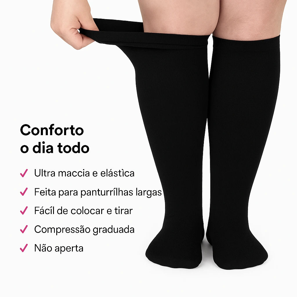 Meias de Compressao Largas Ever